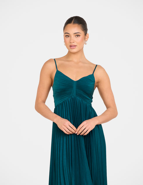 Evgeniya Pleated Maxi Dress